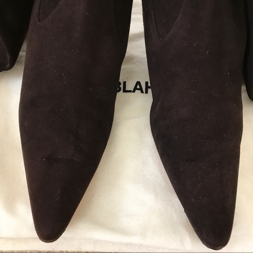 Manolo Blahnik Pascalare Suede Boots 37.5! - Picture 6 of 7